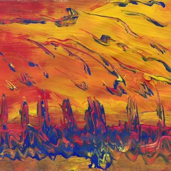"Art Neptune Terra D…" başlıklı Tablo Neptune tarafından, Orijinal sanat, Guaş boya