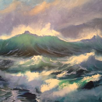 Peinture intitulée "Sea" par Nero S, Œuvre d'art originale