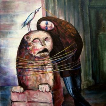 Pintura titulada "FROM FLESH TO STONE" por Nesis Elisheva (Eli7), Obra de arte original, Acrílico