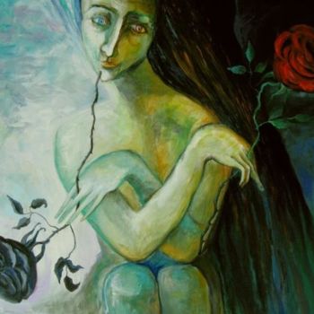 Картина под названием "PLAYING CARD" - Nesis Elisheva (Eli7), Подлинное произведение искусства, Акрил