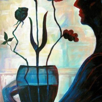 Pintura titulada "FLOWERS OF THE PAST" por Nesis Elisheva (Eli7), Obra de arte original, Acrílico