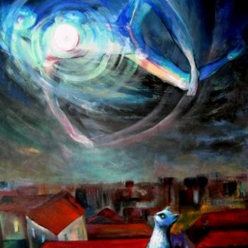 Peinture intitulée "ANGELS OF ZODIAC. V…" par Nesis Elisheva (Eli7), Œuvre d'art originale, Acrylique