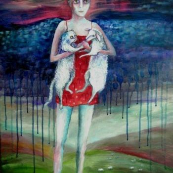 Painting titled "ANGELS OF ZODIAC. A…" by Nesis Elisheva (Eli7), Original Artwork, Acrylic