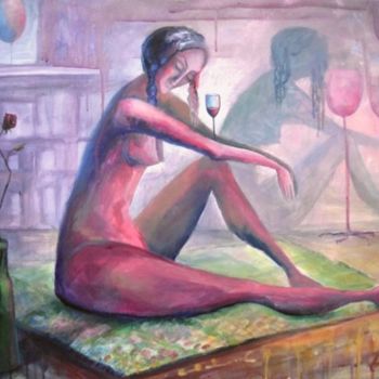 Pintura intitulada "ROSE DREAMS" por Nesis Elisheva (Eli7), Obras de arte originais, Acrílico