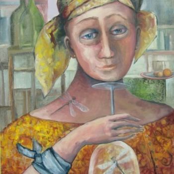 Ζωγραφική με τίτλο "FRAGILITY of FREEDOM" από Nesis Elisheva (Eli7), Αυθεντικά έργα τέχνης, Ακρυλικό