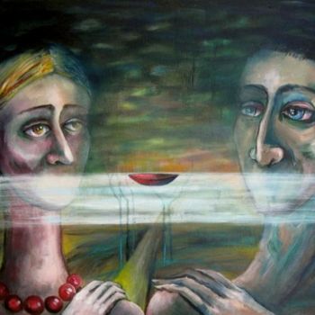 Painting titled "SECRET" by Nesis Elisheva (Eli7), Original Artwork, Acrylic