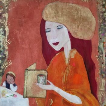 Peinture intitulée "Yossef et sa Maman" par Sarah Sandra Gomez, Œuvre d'art originale, Acrylique