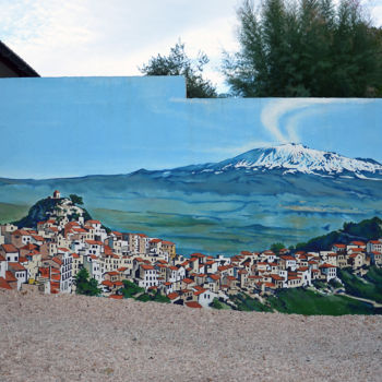 Pittura intitolato "MUR PARTICULIER - d…" da Nessé, Opera d'arte originale, Acrilico