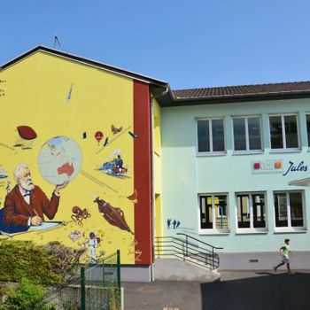 "ECOLE ELEMENTAIRE J…" başlıklı Tablo Nessé tarafından, Orijinal sanat, Akrilik