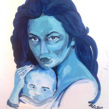Pintura titulada "madre" por Nestor Nis, Obra de arte original