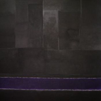 Картина под названием "purple base" - Neubach, Подлинное произведение искусства, Масло