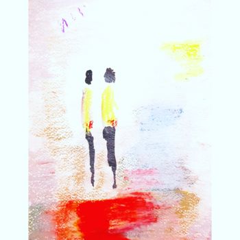 绘画 标题为“Alone” 由Ester Sentís, 原创艺术品, 粉彩