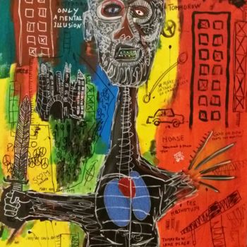 Painting titled "I am, all things st…" by Nevio Massaro, Original Artwork, Acrylic