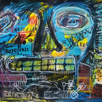 Malerei mit dem Titel "Plutonium 239" von Nevio Massaro, Original-Kunstwerk, Acryl