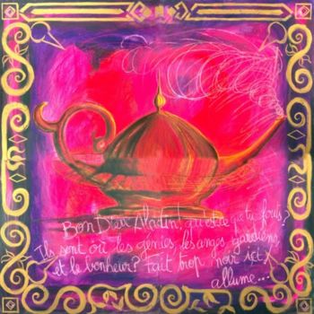 Pittura intitolato "Aladdin" da Joelle Cristina, Opera d'arte originale, Olio