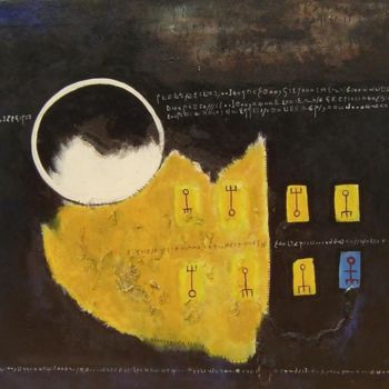 Pintura intitulada "Messageadecrypter.j…" por Gl Ngangue Embola, Obras de arte originais