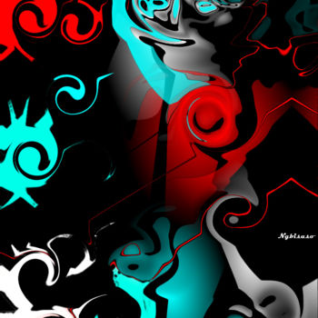 Digital Arts titled "Mes couleurs" by Naïma Gharbi, Original Artwork