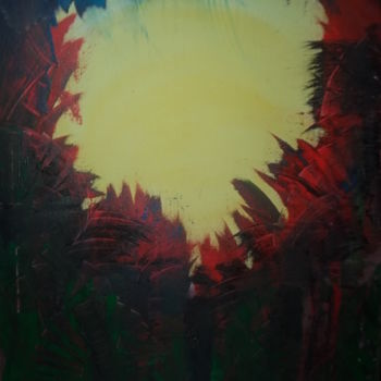 Painting titled "Mon soleil" by Naïma Gharbi, Original Artwork, Acrylic