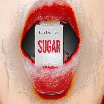 Arte digitale intitolato "sugar.jpg" da Naïma Gharbi, Opera d'arte originale
