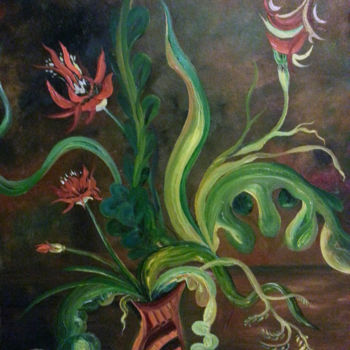 Peinture intitulée "Bouquet" par Natalia Hughson, Œuvre d'art originale