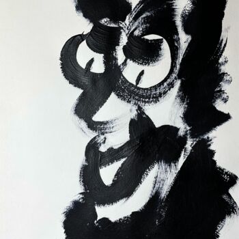 Peinture intitulée "Le sculpteur" par Niamor, Œuvre d'art originale, Acrylique