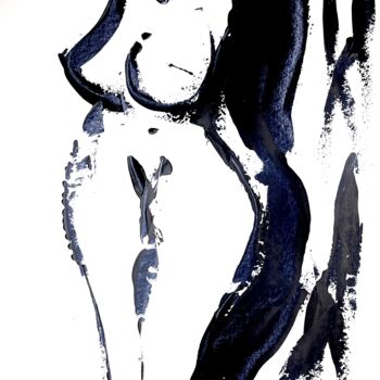 Pittura intitolato "Knife curves" da Niamor, Opera d'arte originale, Acrilico