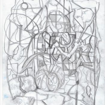 Drawing titled "Amorfo 2" by Niccolò Montemagni, Original Artwork, Graphite