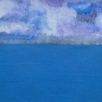Malerei mit dem Titel "Big Blue" von Nick Cowling, Original-Kunstwerk