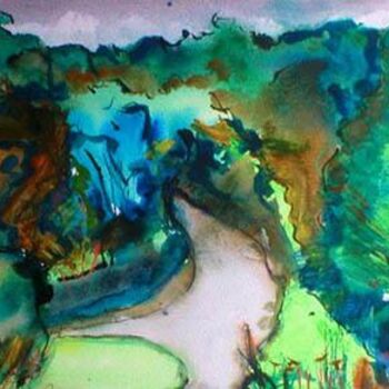 Malarstwo zatytułowany „The Woods” autorstwa Nick Cowling, Oryginalna praca