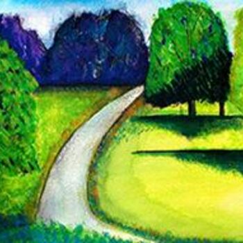 Painting titled "Le Chemin 3" by Nick Cowling, Original Artwork