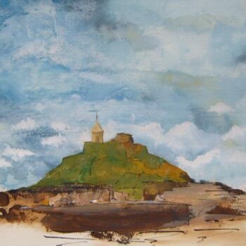 Painting titled "chapelle St Michel,…" by Nick Cowling, Original Artwork
