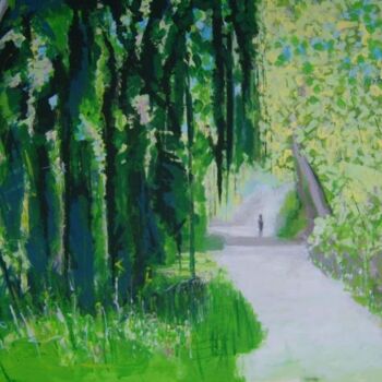 Peinture intitulée "The Path to Portuais" par Nick Cowling, Œuvre d'art originale