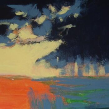 Painting titled "Summer storm" by Nick Cowling, Original Artwork
