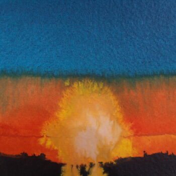 Картина под названием "Sunset 3" - Nick Cowling, Подлинное произведение искусства