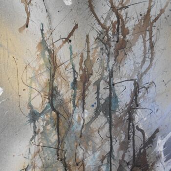 Pintura titulada "Forest (hiver) 2" por Nick Cowling, Obra de arte original