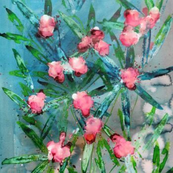 Malarstwo zatytułowany „oleander-2” autorstwa Nick Cowling, Oryginalna praca