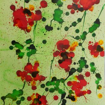 Painting titled "campsis-1" by Nick Cowling, Original Artwork