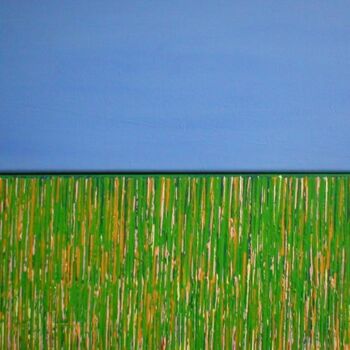 Painting titled "Autumn field" by Nick Cowling, Original Artwork