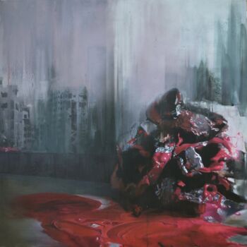 Peinture intitulée "Aftermath" par Nick Offer, Œuvre d'art originale, Huile