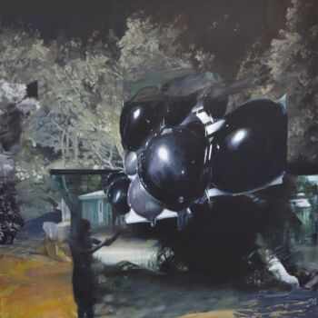 Peinture intitulée "Stormbringer" par Nick Offer, Œuvre d'art originale, Huile