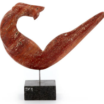 「Proud to be Curved」というタイトルの彫刻 Nick Vermeulenによって, オリジナルのアートワーク, ストーン