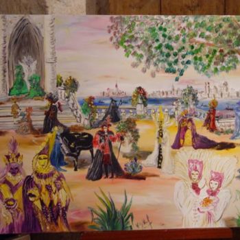 Painting titled "VENISE" by Nicky Neef, Original Artwork
