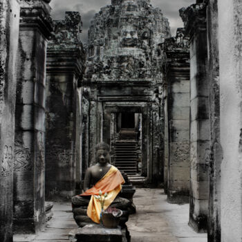 Photography titled "Seuil sourire khmer." by Nico Cofu Arach, Original Artwork
