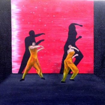 Peinture intitulée "Danseurs de hip-hop" par Nico, Œuvre d'art originale, Autre