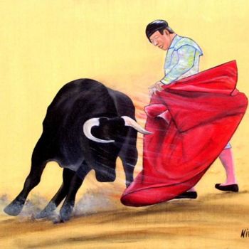 Painting titled "Feria" by Nico, Original Artwork, Other