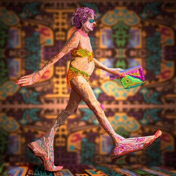 Цифровое искусство под названием "Marisol" - Nico Vincent, Подлинное произведение искусства, Цифровая живопись