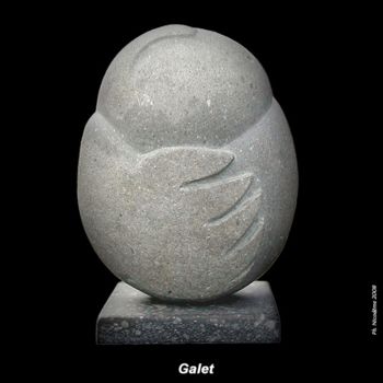 Sculpture titled "Galet1" by Philippe Nicodème, Original Artwork