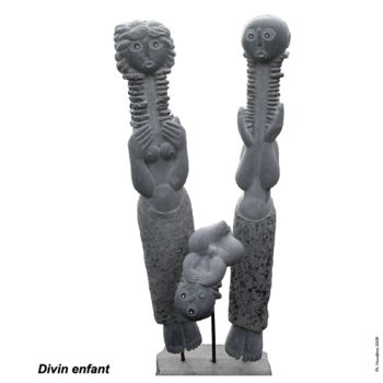 Sculpture titled "Divin enfant" by Philippe Nicodème, Original Artwork