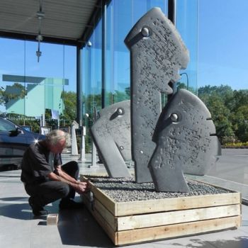 Sculpture intitulée "Choeur de pierres" par Philippe Nicodème, Œuvre d'art originale