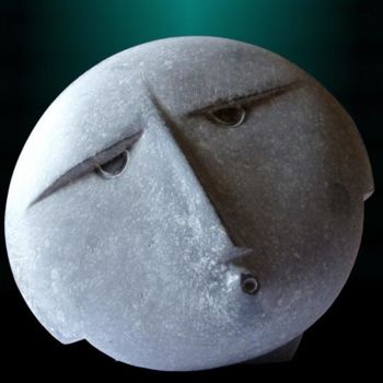 제목이 "Rond"인 조형물 Philippe Nicodème로, 원작, 돌